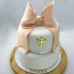 Religious Cakes - Christening Cake - Large Bow (D,V, 3L)